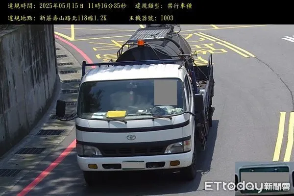 ▲▼新北壽山路科技執法宣導1個月就偵測到117件違規，6月1日正式啟用             。（圖／記者陳以昇翻攝）