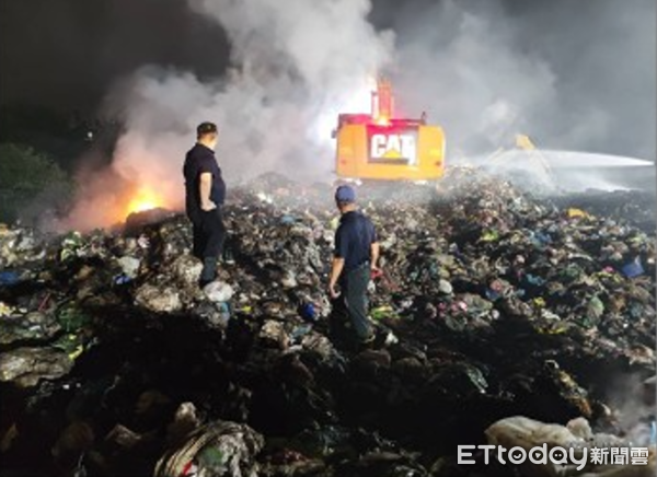 ▲名間鄉垃圾場日前起火。（圖／翻攝「南投縣政府環境保護局」臉書粉專）