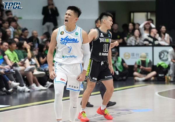 ▲海神于煥亞、胡瓏貿，夢想家霍爾曼、馬建豪。（圖／TPBL職籃提供）