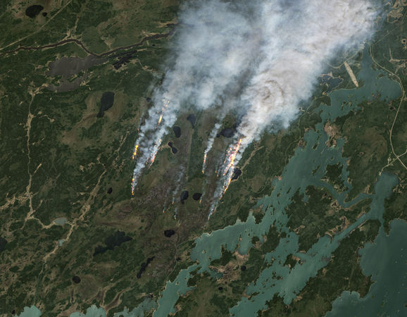 ▲▼ 加拿大野火。（圖／路透）