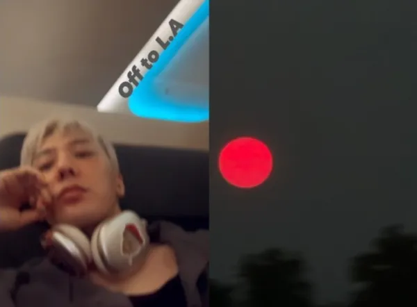 ▲GD分別發了涉及紅色、藍色的動態。（圖／翻攝自GD Instagram）