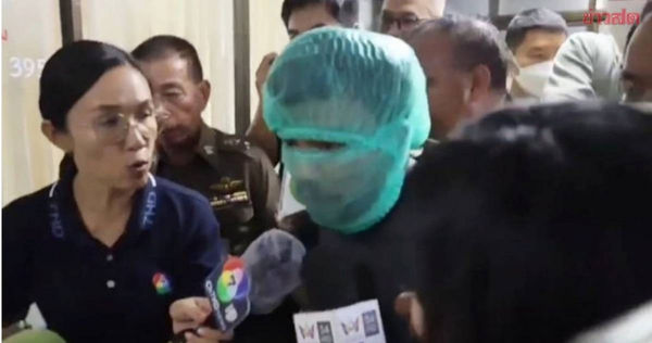 泰國當地時間5月30日，在泰國中部素攀武里府發生一起人倫慘案，一名男子持槍射殺了自己的3名長輩後一度逃逸，不過事後向當地警局投案自首。（圖／翻攝khaosod）