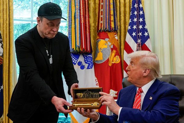 ▲▼全球首富馬斯克（Elon Musk）正式卸下美國總統川普（Donald Trump）政府內的職務。（圖／路透）