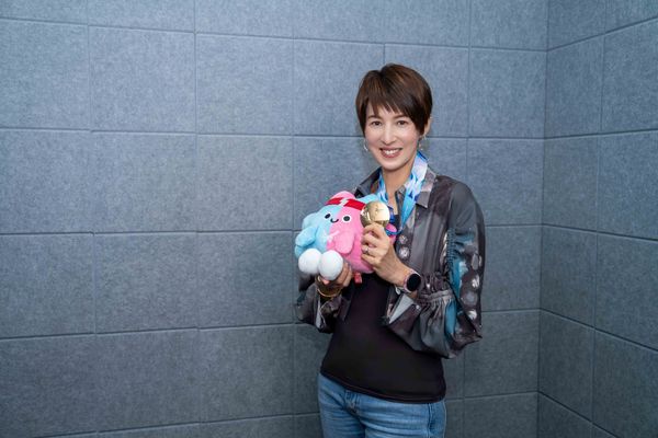 ▲夏嘉璐與即將加入《新聞幕後》主持群的體育主播藍于洺，一同分享參加世壯運點滴。（圖／TVBS）