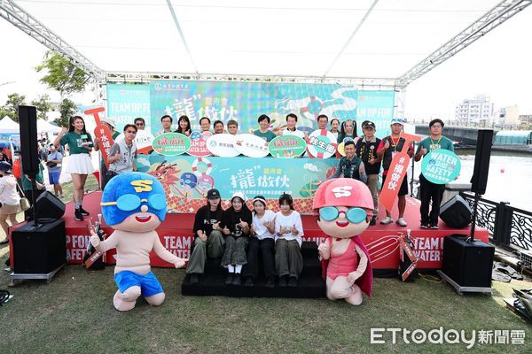 ▲2025年學生水域安全嘉年華於台南安平登場，學生化身特務闖關學習戲水自救技能。（記者林東良翻攝，下同）