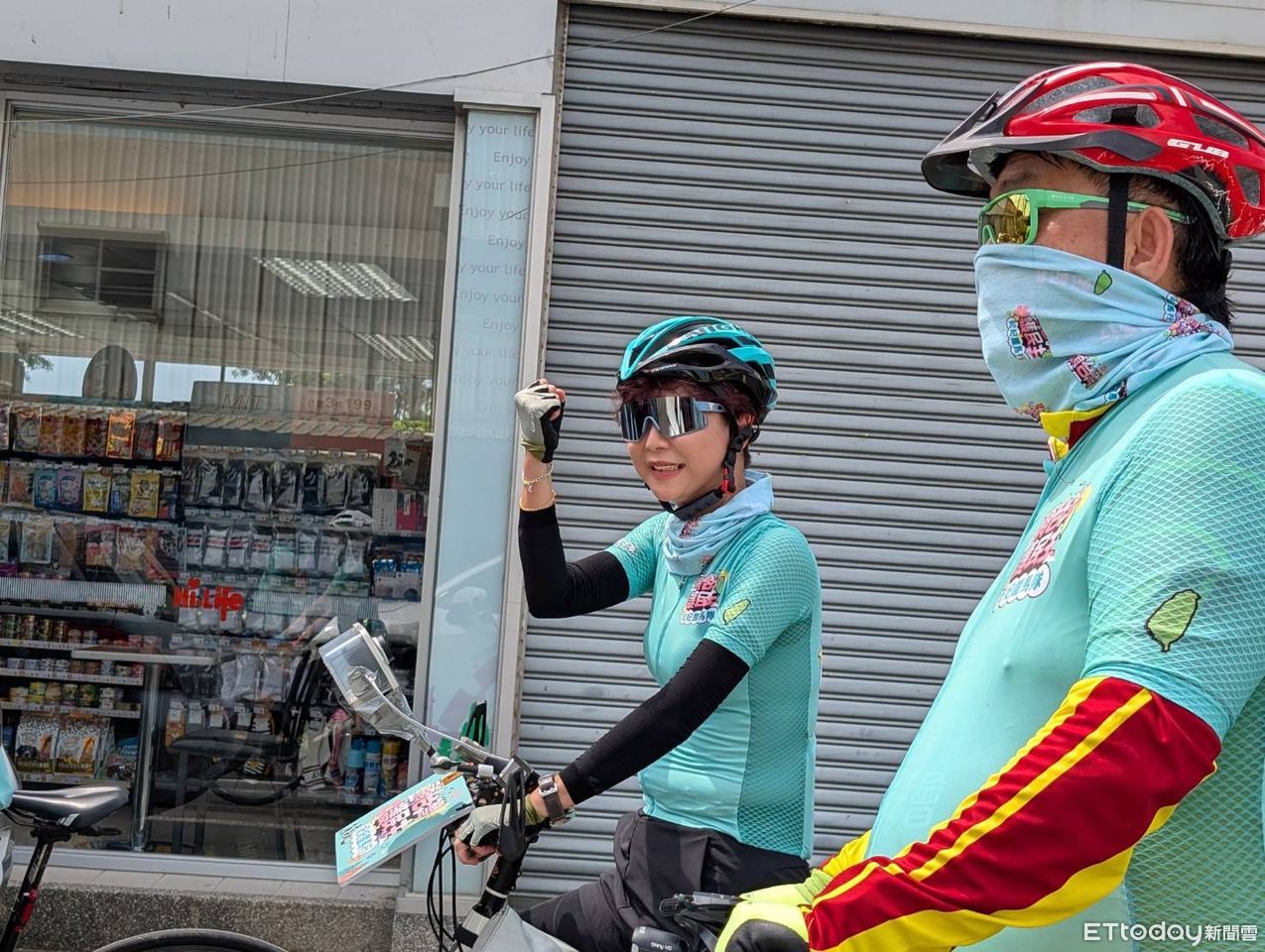 妃妃鐵馬隊出發！　三天騎遍台南37區民主接力從東山啟程