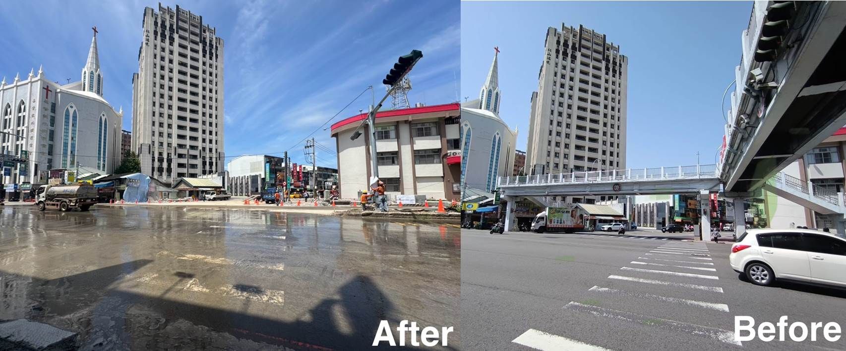 ▲水湳天橋 。（圖／記者游瓊華翻攝）