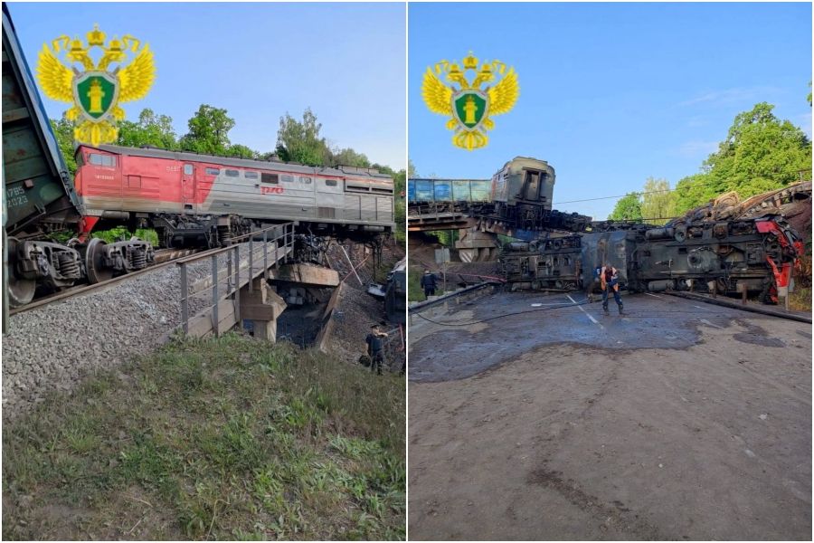 ▲▼ 俄羅斯庫斯克州橋樑倒塌。（圖／路透）