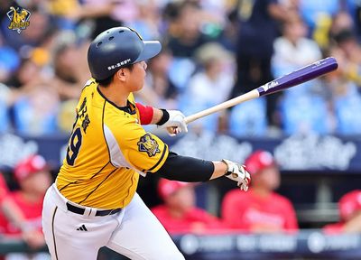 詹子賢改打「戰斧球棒」完成百轟　林智勝跑來說恭喜