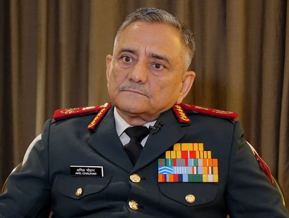 ▲▼印度最高軍事將領國防參謀長邱漢（Anil Chauhan，或譯邱漢）。（圖／路透）