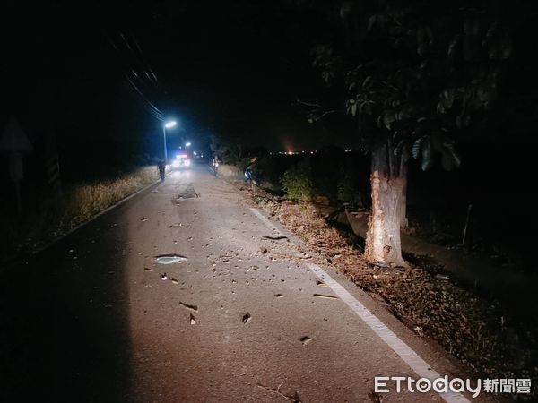 ▲▼             端午節深夜，嘉義166線發生死亡車禍。（圖／記者翁伊森翻攝，下同）