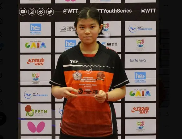 ▲▼台灣17歲桌球新星葉伊恬。（圖／翻攝自X／World Table Tennis）