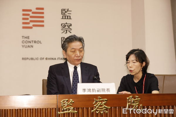 ▲▼監察院副院長李鴻鈞說明秘書長李俊俋請辭事宜。（圖／記者湯興漢攝）