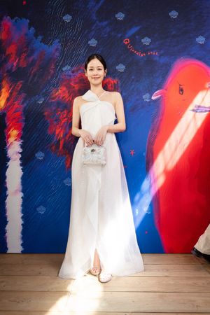 ▲袁子芸（右）與温貞菱組隊參加世壯運排球團體混合項目。（圖／力天娛樂提供）