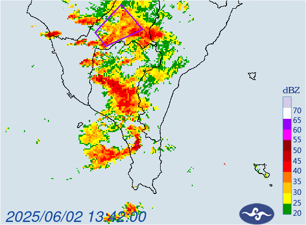 ▲▼大雷雨。（圖／氣象署）