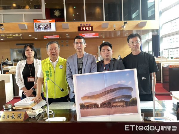 ▲民進黨市議員砲轟台中市超巨蛋選址程序黑箱作業。（圖／記者游瓊華翻攝）