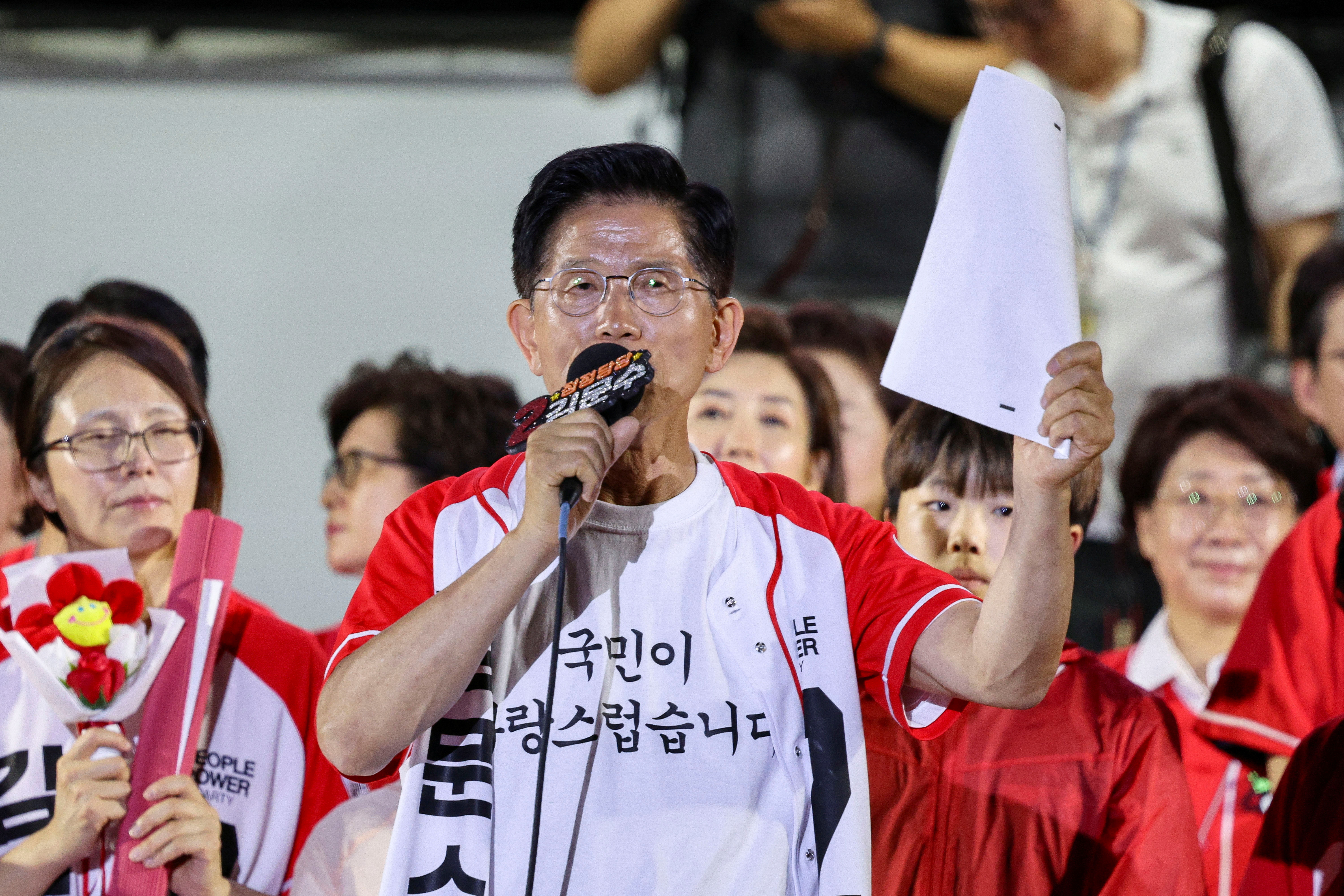 ▲▼南韓總統大選登場，金文洙。（圖／路透）