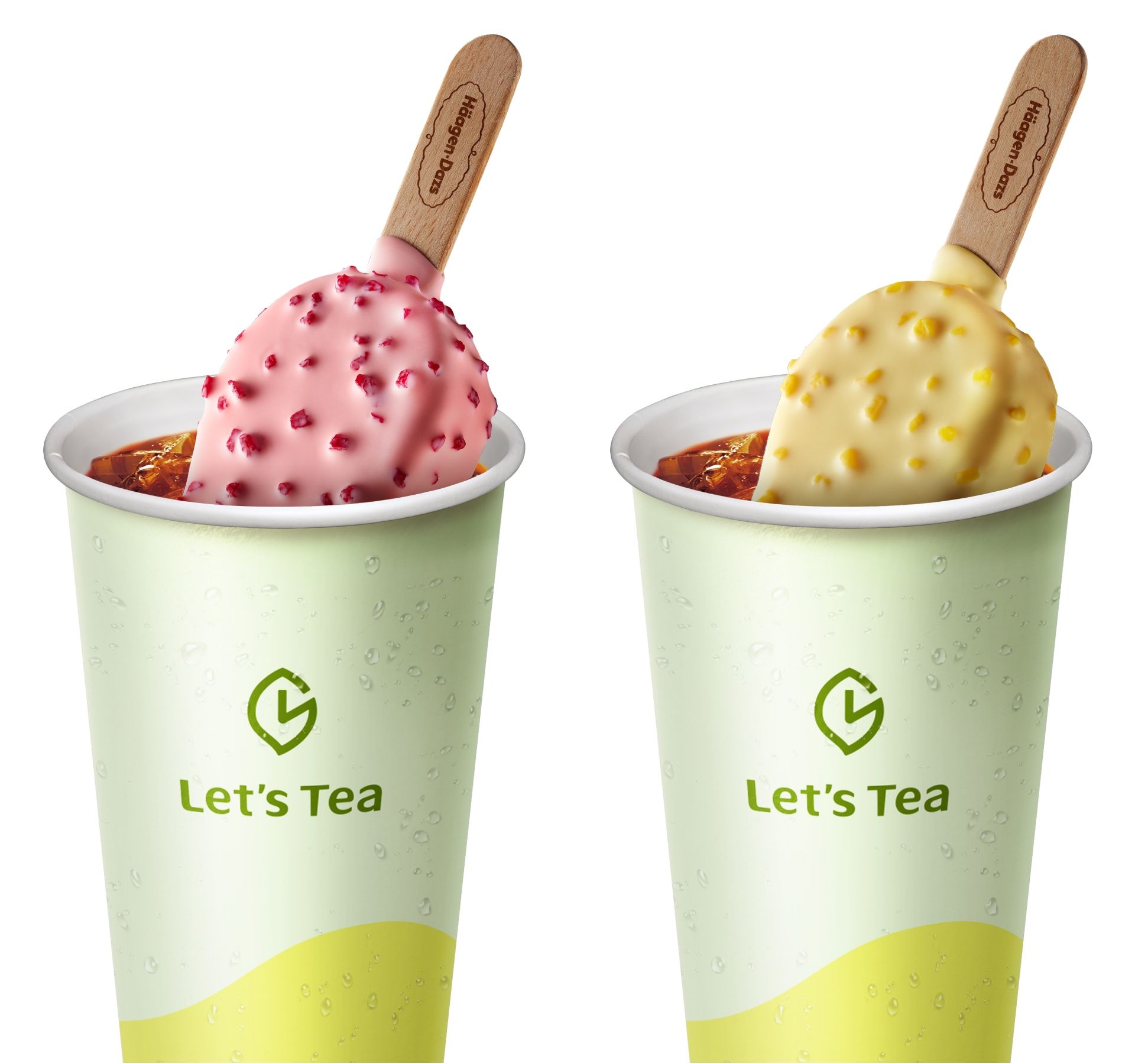 ▲▼全家Let’s Tea聯名哈根達斯推出新飲品，將整支雪糕加入仙女紅茶。（圖／業者提供）