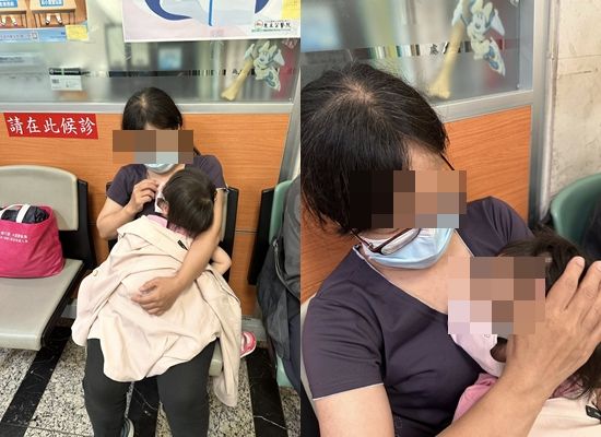 ▲文汶愛女發燒送急診。（圖／翻攝自文汶臉書）
