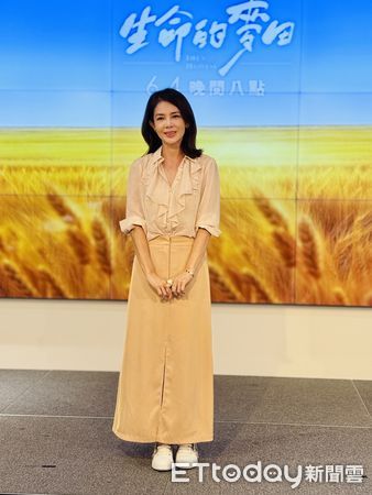 ▲林美貞出席《生命的麥田》首映記者會。（圖／記者姜國輝攝）