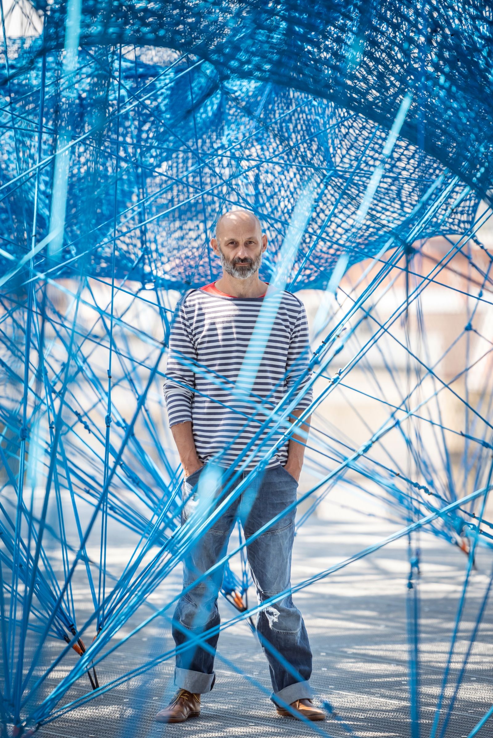 ▲▼台中勤美術館將推出全球代表性、在台中限定創作的「大型沈浸式裝置藝術」展覽《Net & String Taichung》，由奧地利藝術團隊「Numen / For Use 」首次登台打造。（圖／「Numen / For Use」／勤美術館提供）