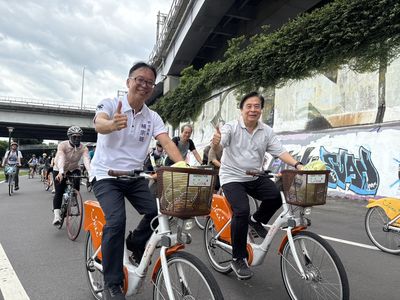 響應世界自行車日!新北首長帶頭騎行 打造安全低碳城市