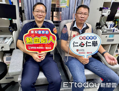 學甲警節捐熱血! 巫建德號召警民共襄盛舉袋袋相傳暖人心