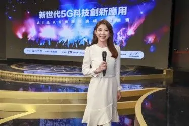 ▲記者會主持人王嘉琳主播。（圖／民視提供）