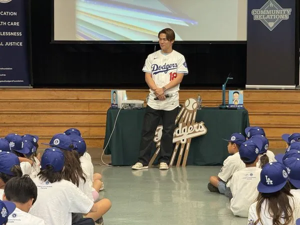 ▲山本由伸回應小學生提問。（圖／Ｘ：@DodgerBlue1958）