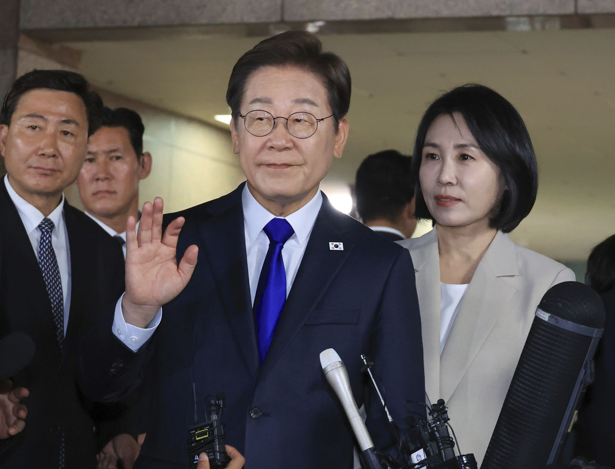 快訊／李在明國會前發表「當選演說」！向國民說：謝謝