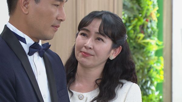 ▲《好運來》婚禮出現命案，蔡燦得飾演的靜怡突倒地不起，全場驚愕落淚。（圖／民視提供）