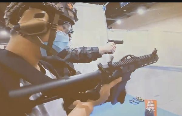 ▲打靶射擊模擬。（圖／廖英熙提供）