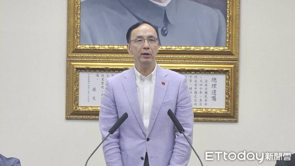 ▲▼國民黨中常會黨主席朱立倫。（圖／記呂佳賢攝）