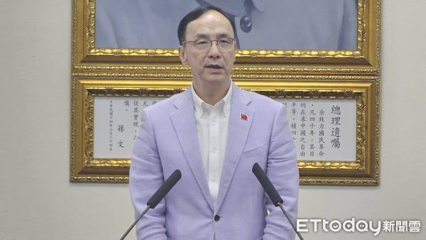 ▲▼國民黨中常會黨主席朱立倫。（圖／記呂佳賢攝）