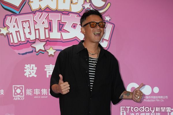 ▲電影《我的網紅女兒》殺青記者會，包含王識賢、陳怡佳、羅志祥、孫鵬、張懷秋、白吉勝、林真亦、林道禹、王宣。（圖／記者劉亮亨攝）