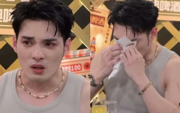 ▲▼ 黃偉晉講到媽媽崩潰痛哭。（圖／翻攝自YouTube／娛樂百分百）