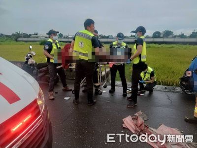 快訊/台東77歲駕駛碰撞機車!女騎士被推30m「夾護欄中」亡