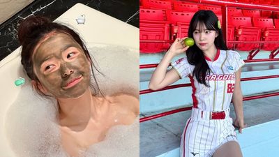 李多慧破尺度脫了！　「辣曬泡澡照」嘟嘴吐舌全被拍