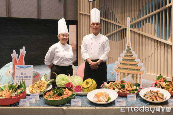 ▲日月潭湖畔的「力麗溫德姆溫泉酒店」屆滿周年，飯店特別推出「一週年泰棒了」主題慶典,日月潭力麗溫德姆溫泉酒店,力麗觀光董事長楊竫如,日月潭。（圖／記者彭懷玉攝）