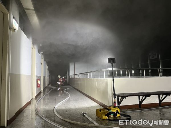 ▲▼中華大學火警。（圖／記者楊永盛翻攝）