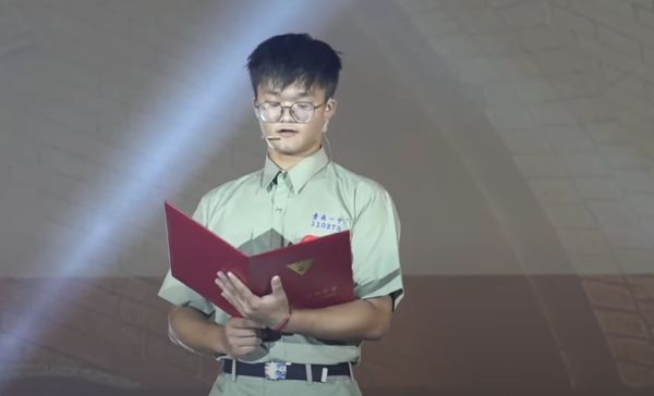 ▲▼台南一中畢業典禮，畢業生致詞。（圖／翻攝自YouTube／臺南一中畢聯會）