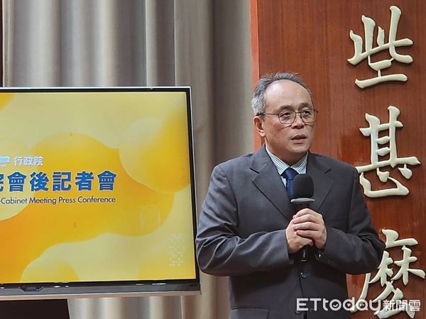 ▲▼國防部保防安全處長簡熒宏出席行政院會記者會。（圖／記者陳家祥攝）
