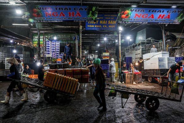 ▲▼越南河內,Long Bien Market。（圖／路透）