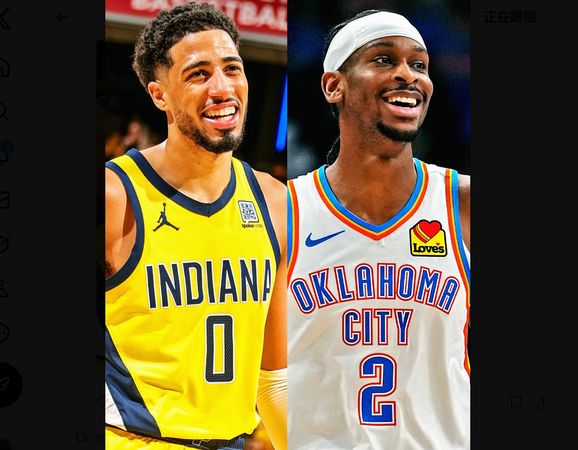 ▲▼2025年NBA總冠軍賽6日開打，雷霆與溜馬爭冠    。（圖／翻攝自X／NBA）