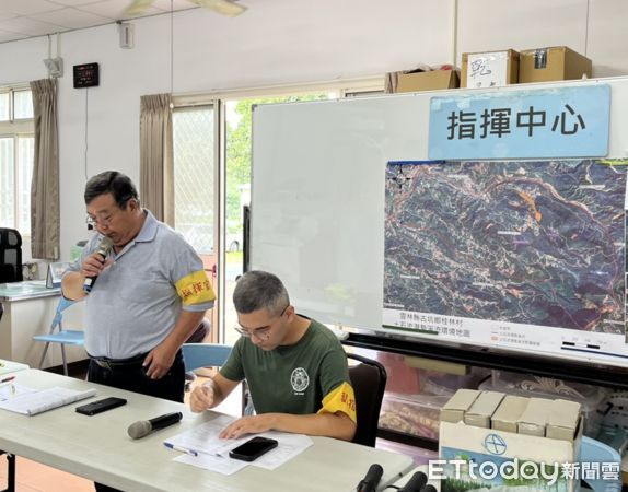 ▲面對極端氣候帶來的災害風險日益升高，古坑鄉桂林村於今日辦理「114年度桂林村土石流災害防救實地演練」。（圖／記者游瓊華翻攝）