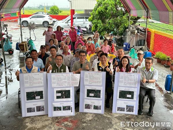 ▲立法委員劉建國邀集農業部長陳駿季、農田水利署長蔡昇甫、雲林縣議員至麥寮三盛村、北港扶朝里與番溝里進行實地勘查。（圖／記者游瓊華翻攝）