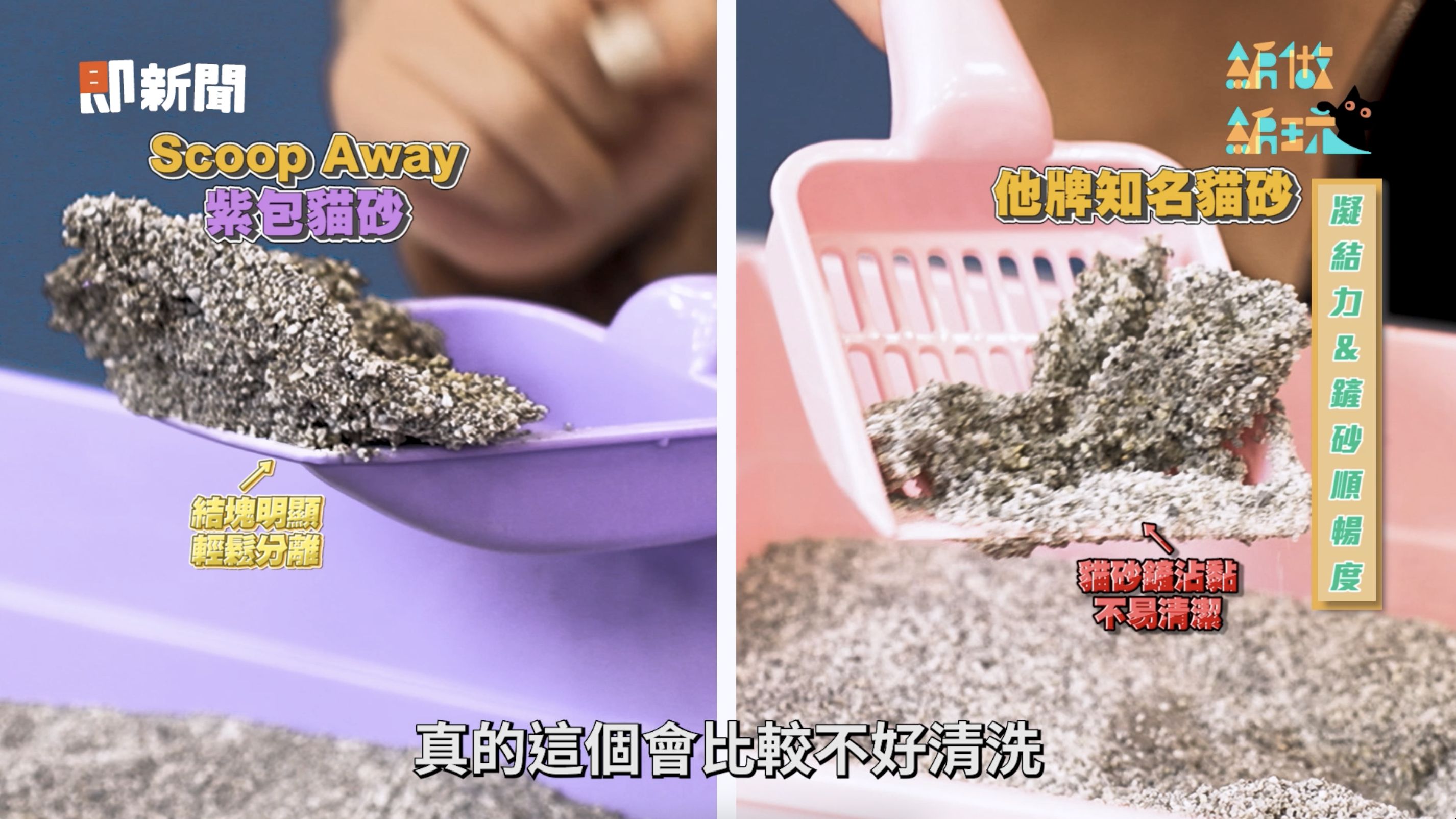 ▲▼Scoop Away,紫包,貓砂,實測,鏟屎,貓奴,送養,貓咪,公益,療癒。（圖／即新聞）