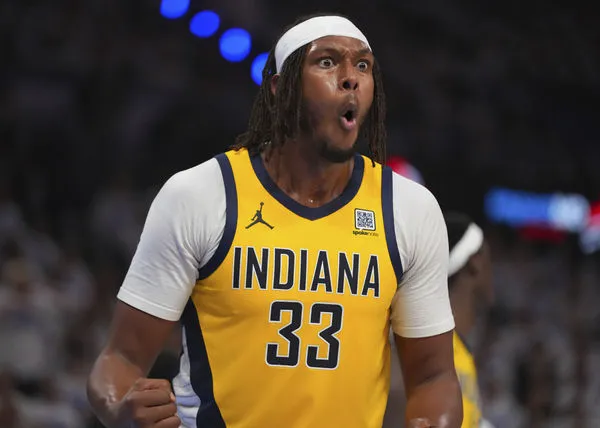 ▲雷霆吉爾吉斯-亞歷山大、威廉斯、戴格諾特，溜馬西亞卡姆、哈利伯頓、透納、卡萊爾。（圖／達志影像／美聯社） 