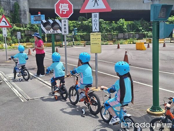 ▲基隆幼兒交通安全體驗。（圖／記者郭世賢翻攝）
