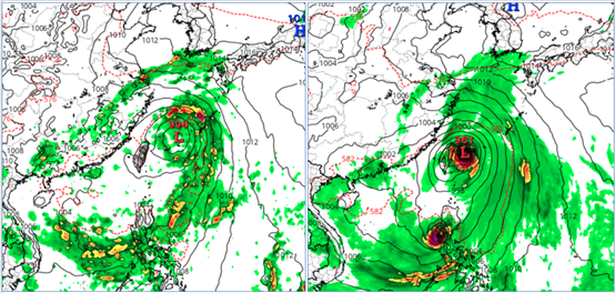 ▲▼週菲律賓東方有熱帶擾動發展，掠過台灣東北部海面其後有水氣跟隨。（圖／翻攝洩天機教室）
